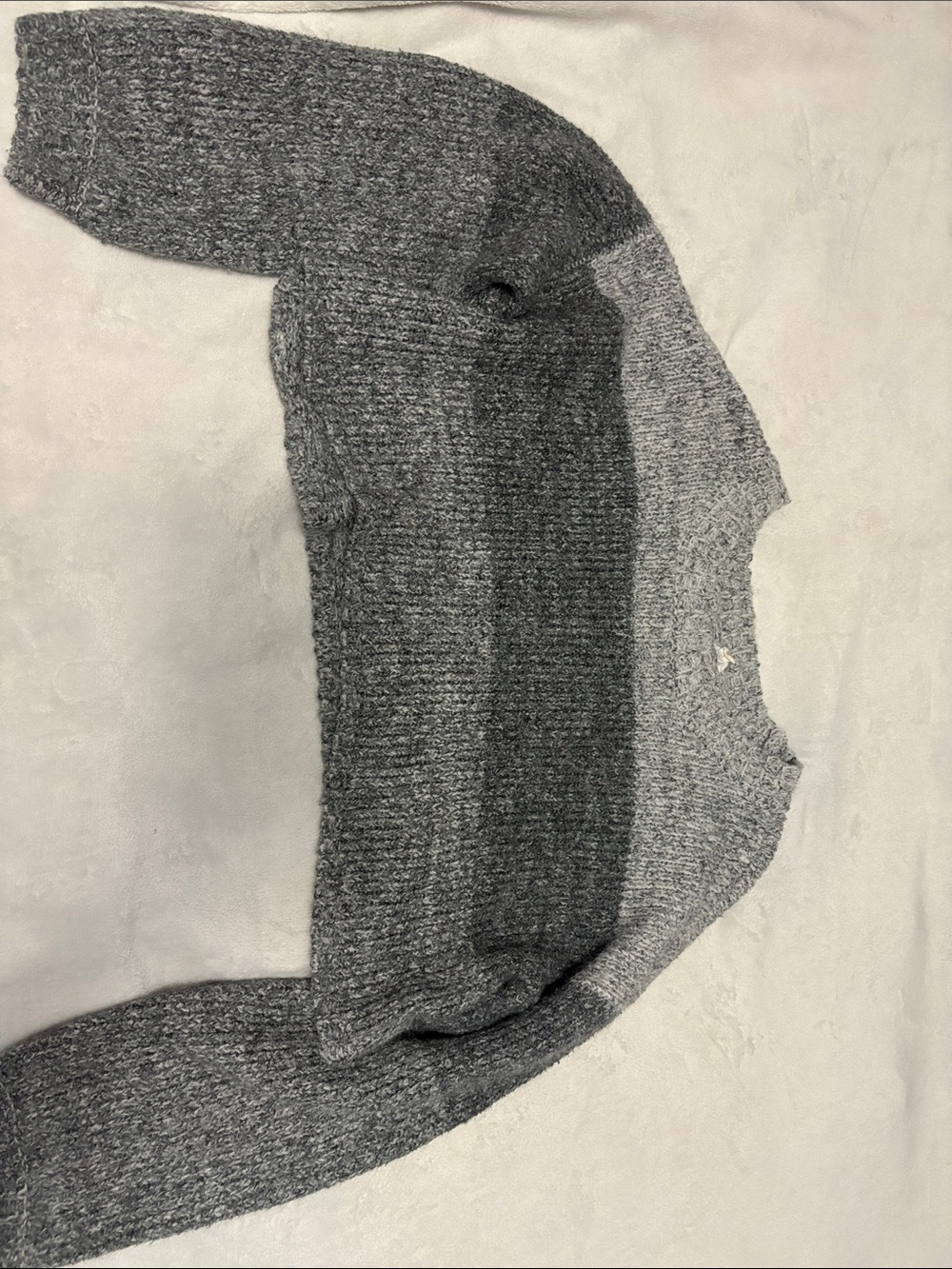 Garage Women's Gray Colorblock Crew Neck Sweater
